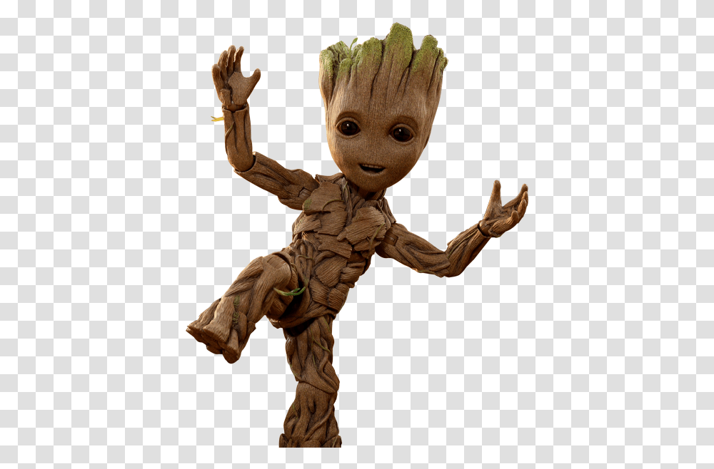 Groot Strong Baby Groot, Person, Costume, Outdoors, Finger Transparent Png