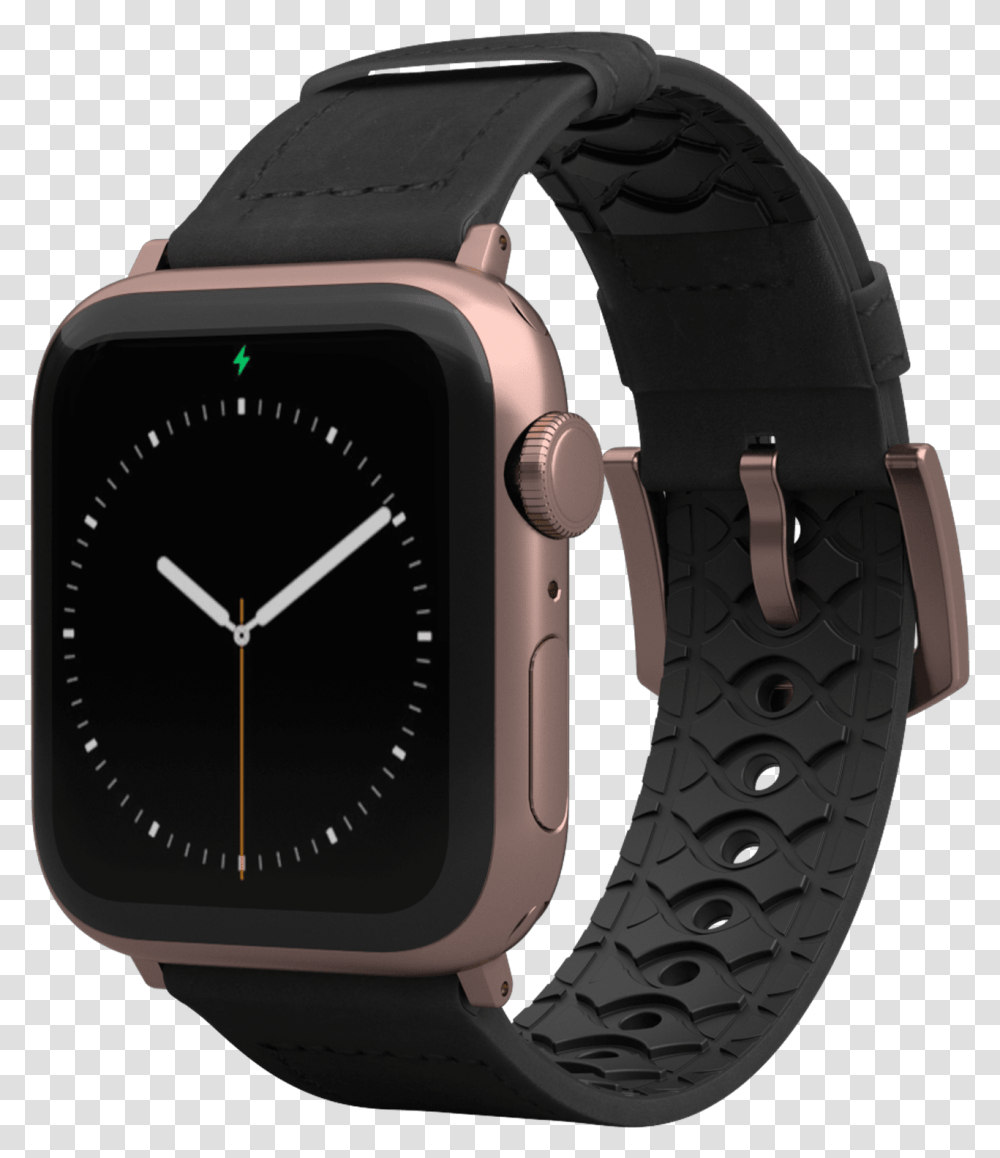 Groove Life Black Silicone Apple Watch Band Gold, Wristwatch, Helmet, Clothing, Apparel Transparent Png