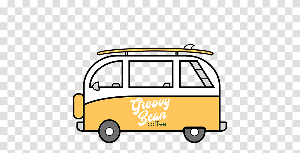 Groovy Bean Records Clip Art, Minibus, Van, Vehicle, Transportation Transparent Png