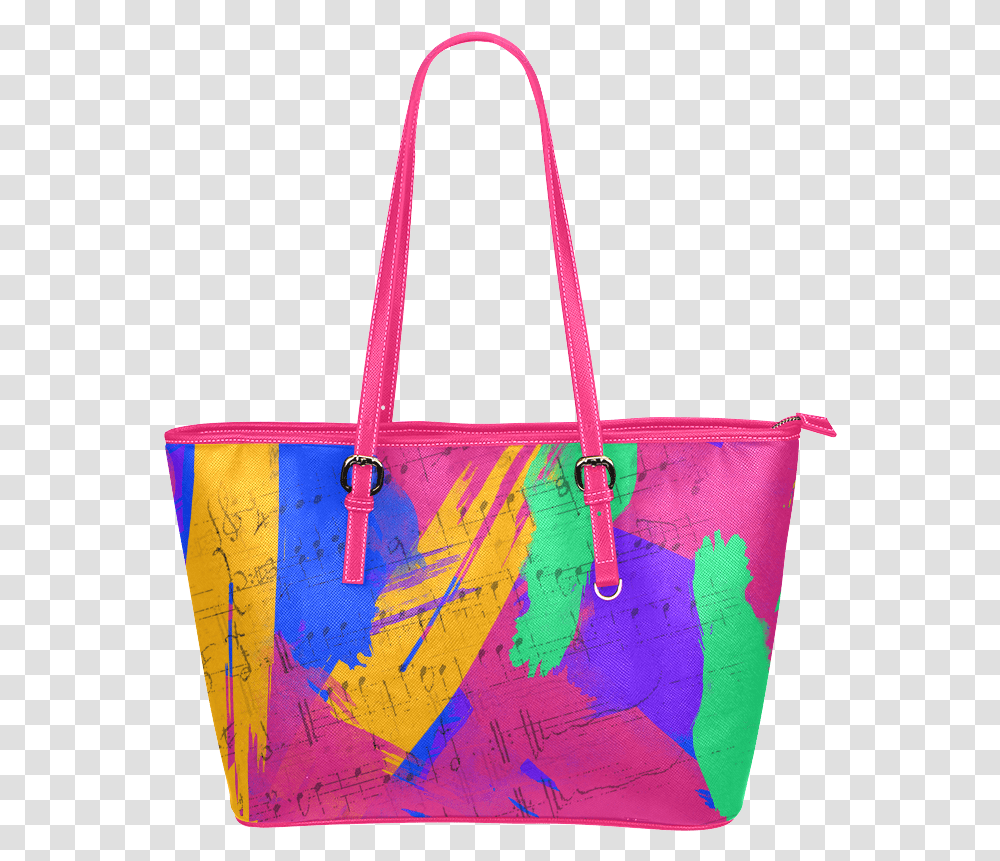 Groovy Paint Brush Strokes Leather Tote Bagsmall Handbag, Accessories, Accessory, Purse Transparent Png