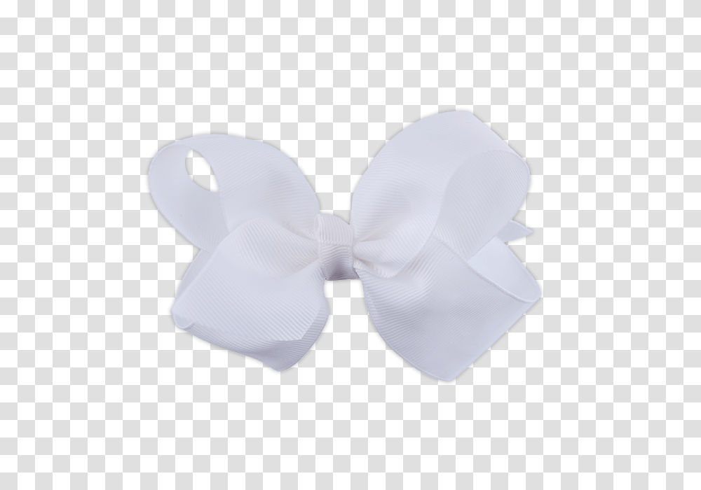Grosgrain Ribbon Hair Bow Large White Hair Bow, Tie, Accessories, Accessory, Clothing Transparent Png
