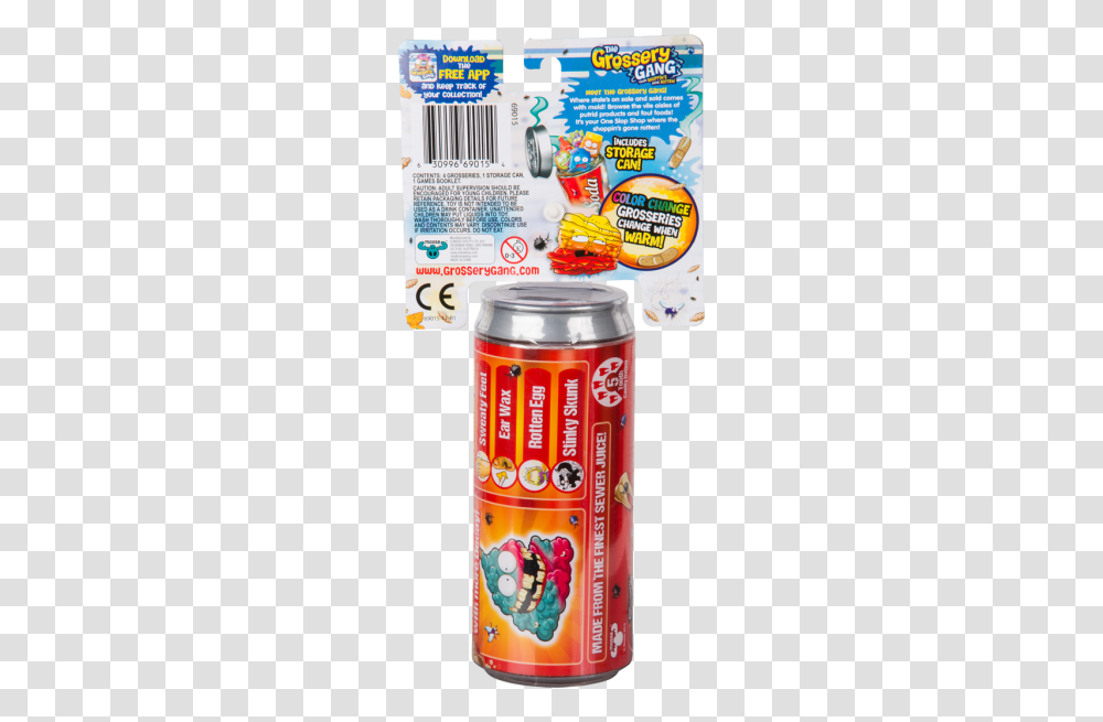 Grossery Gang Rotten Soda, Beverage, Drink, Tin, Can Transparent Png