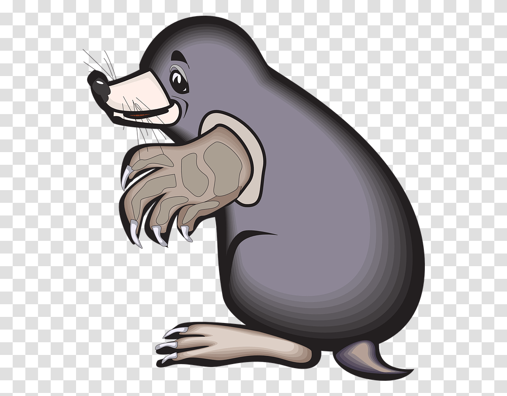 Ground Animal Claws Mole Animal Clip Art, Mammal, Sea Life, Blow Dryer, Appliance Transparent Png