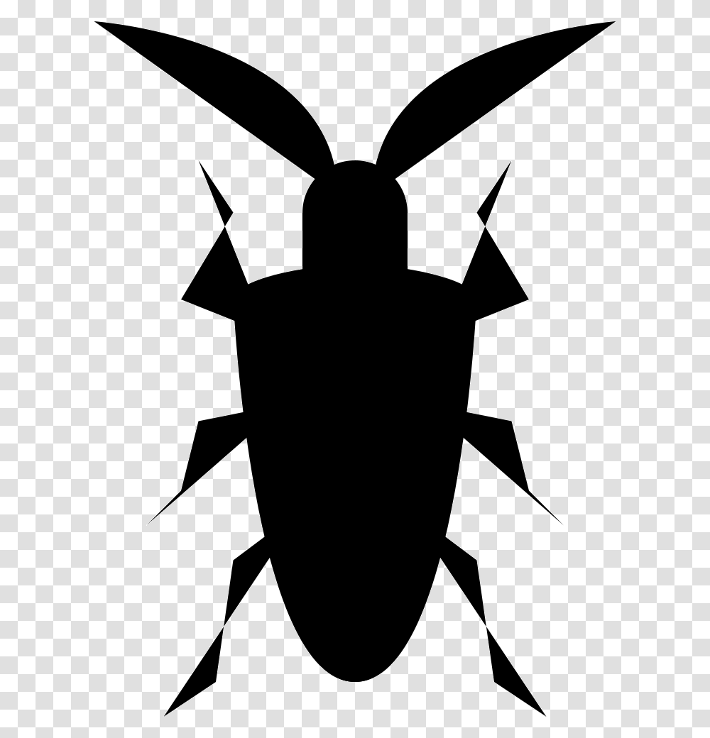 Ground Beetle, Stencil, Silhouette Transparent Png