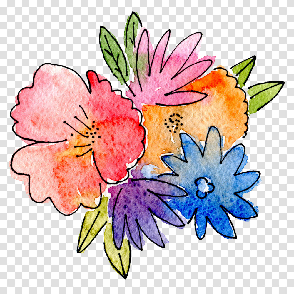 Ground Clipart March Flower Brunch Download Full March Flowers Clip Art, Plant, Floral Design, Pattern, Graphics Transparent Png