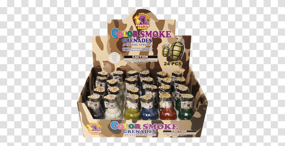 Ground & Non Aerial Smoke Items Color Smoke Grenades 1 Phantom Fireworks Smoke Grenade, Food, Beer, Seasoning, Dessert Transparent Png