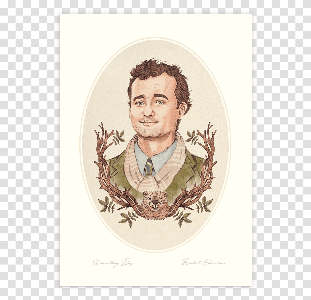 Groundhog Groundhog Day Movie Fan Art, Person, Human, Painting Transparent Png