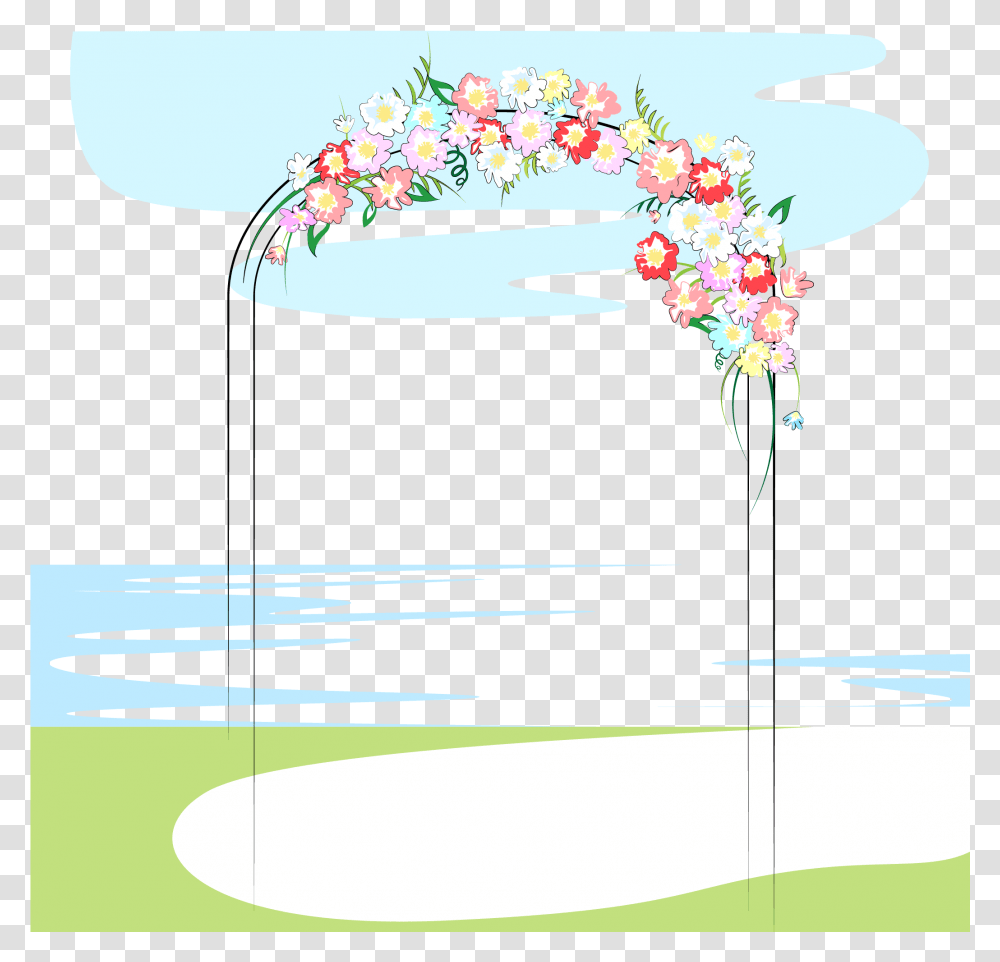 Grounds Marriage Cartoon Illustration Wedding Free Graphic Design, Flower, Plant, Blossom Transparent Png
