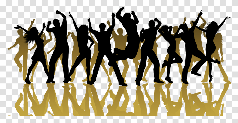 Group Dance Silhouette Dancing People Silhouette, Hand, Crowd, Leisure Activities, Floor Transparent Png