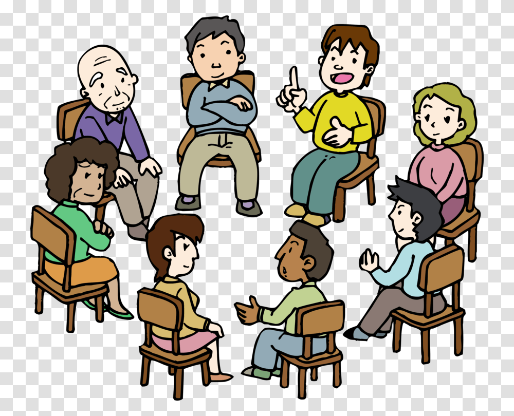 Group Discussion Clipart Group Discussion Cartoon, Person, Human, People, Family Transparent Png