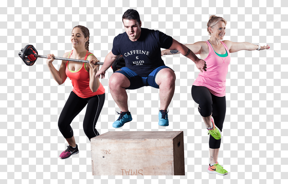 Group Fitness Exercise With Background, Person, Human, Working Out, Sport Transparent Png
