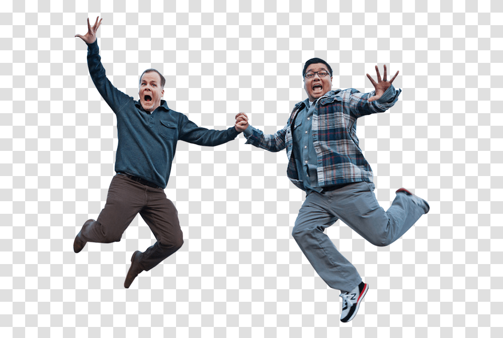Group Jumping, Person, Sleeve, Shoe Transparent Png