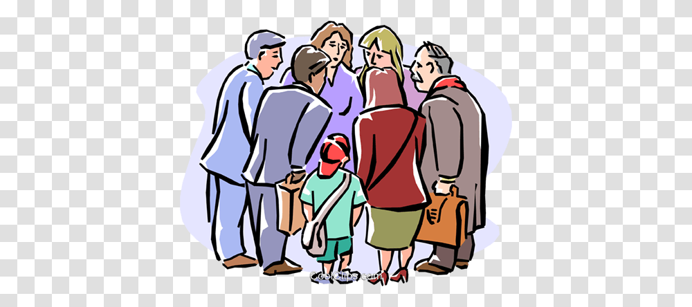 Group Meeting Royalty Free Vector Clip Art Illustration, Person, Human, People, Family Transparent Png
