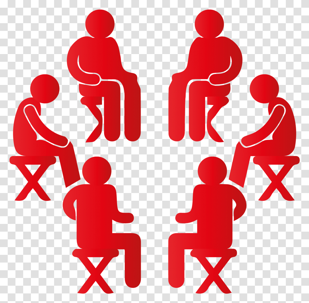 Group Mental Health Sessions Group Therapy Clipart Black And White, Audience, Crowd, Word Transparent Png