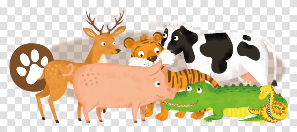 Group Of Animals Clipart, Antelope, Wildlife, Mammal, Dinosaur Transparent Png