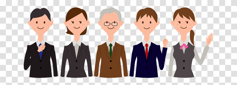 Group Of Business People Clipart Jobs Clipart, Tie, Accessories, Clothing, Person Transparent Png