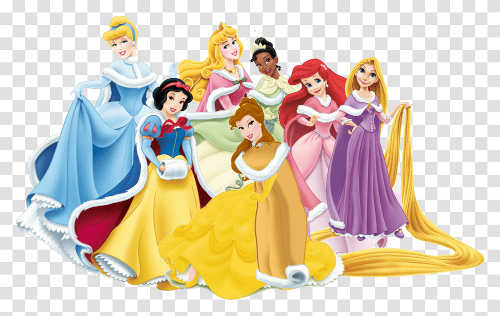 Group Of Disney Princesses Disney Princess Characters, Comics, Book, Person Transparent Png