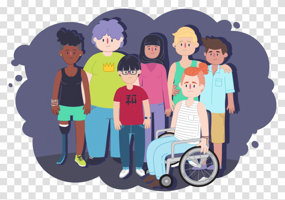 Group Of Diverse Teens Discrimination For Kids, People, Person, Human, Family Transparent Png