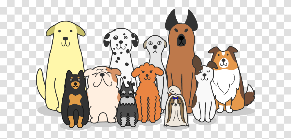 Group Of Dog Cartoon, Pet, Animal, Canine, Mammal Transparent Png