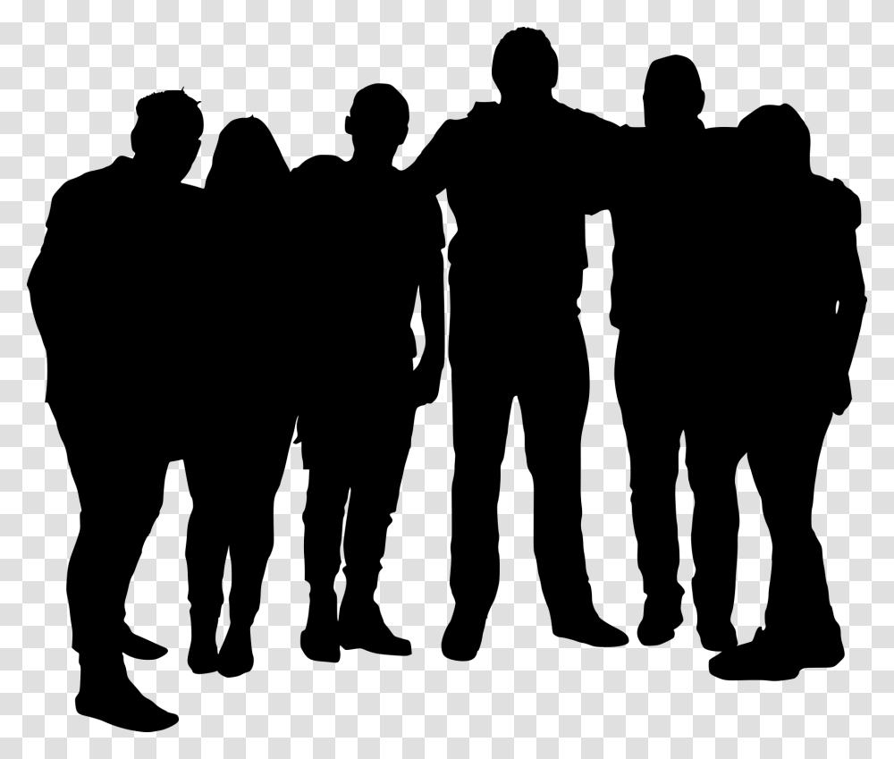Group Of Men Silhouette, Gray, World Of Warcraft Transparent Png