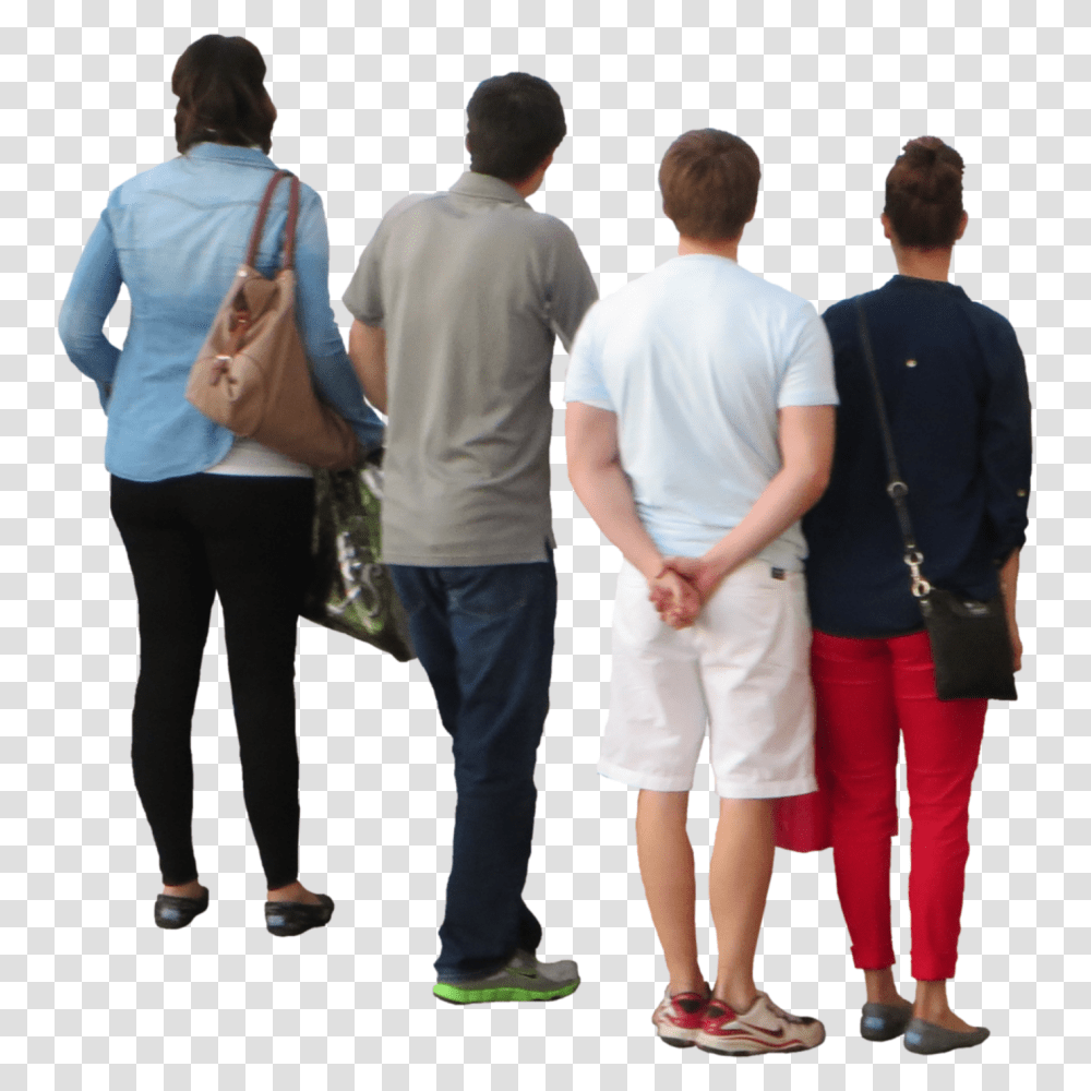 Group Of People Back Person Looking, Clothing, Sleeve, Long Sleeve, Pants Transparent Png