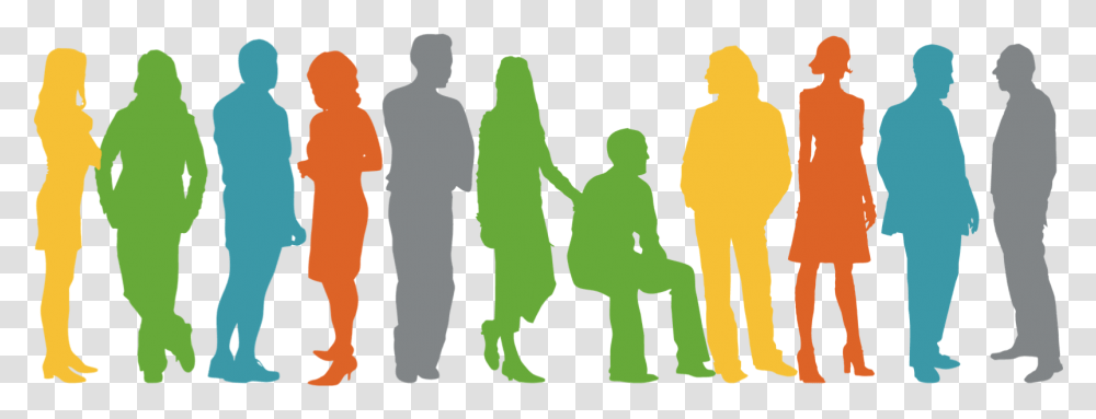 Group Of People Clipart Demographics, Person, Hand, Silhouette, Holding Hands Transparent Png