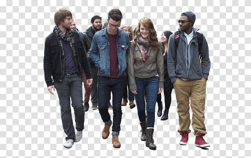 Group Of People Group Of People Walking, Person, Clothing, Pants, Jacket Transparent Png