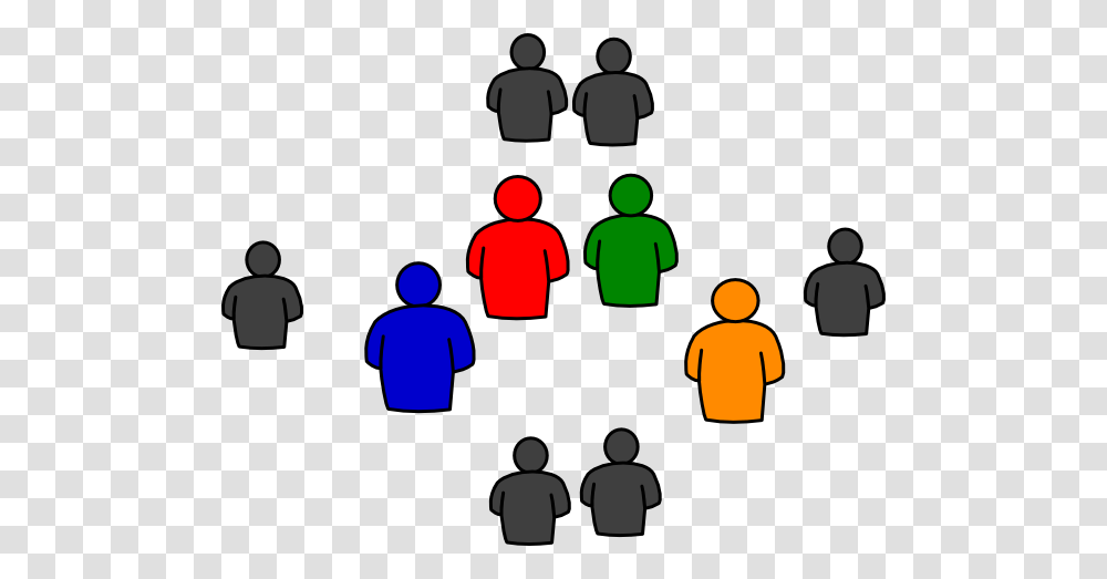 Group Of People In Round Clip Art, Audience, Crowd, Speech, Silhouette Transparent Png
