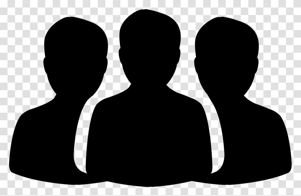 Group Of People Silhouette, Person, Human, Stencil, Kneeling Transparent Png