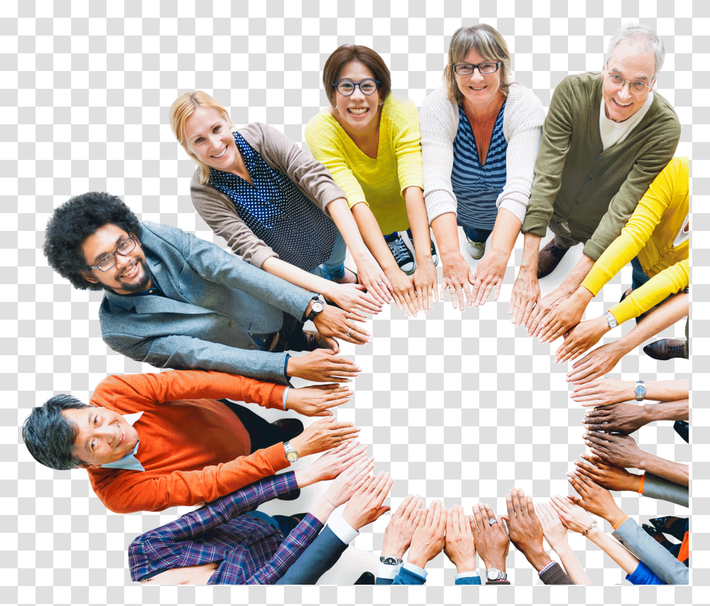 Group Of People Sitting Diversit Dans L Entreprise, Person, Crowd, Huddle, Face Transparent Png