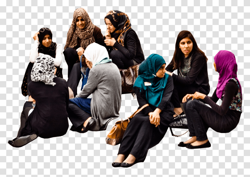 Group Of People Sitting Group People Sitting, Clothing, Person, Pants, Crowd Transparent Png