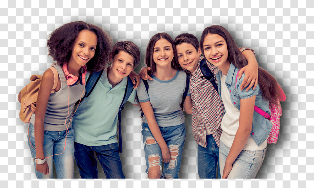 Group Of Teenage Boys And Girls, Person, Hair, Female, People Transparent Png