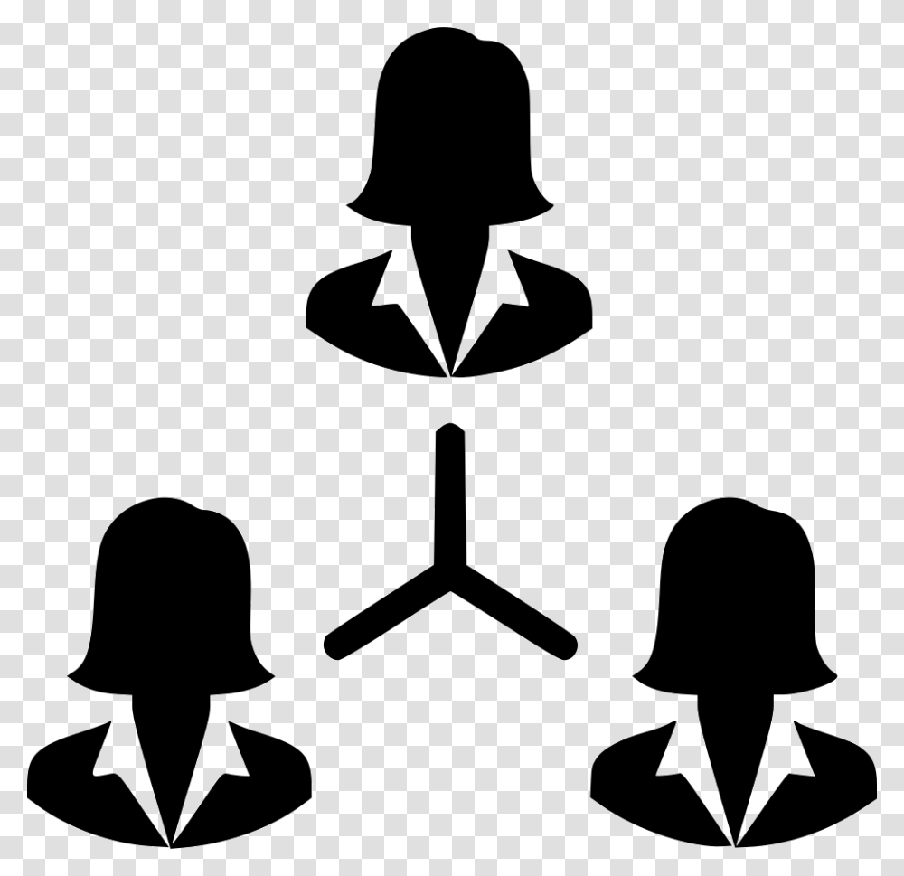 Group Of Women Talking Clipart Women On Internet Icon, Apparel, Silhouette Transparent Png