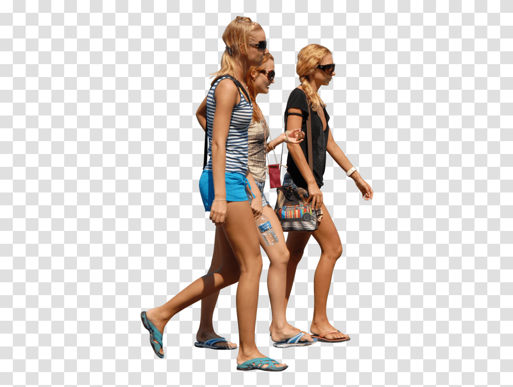Group Of Women Walking, Person, Sunglasses, Shoe Transparent Png