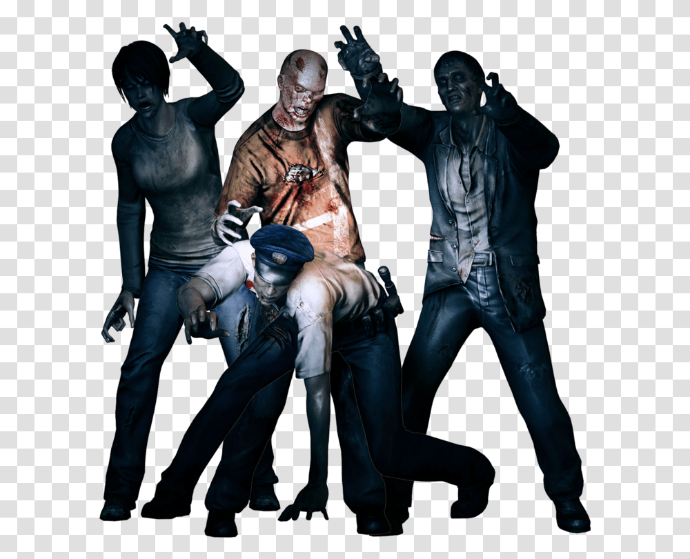 Group Of Zombies, Person, Painting, Leisure Activities, Helmet Transparent Png