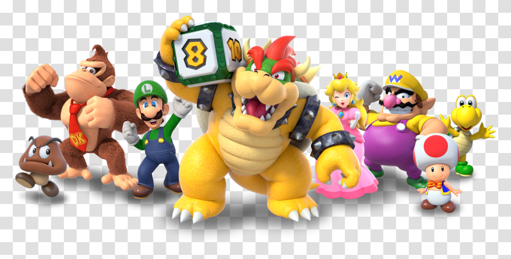 Group Super Mario Party Switch All Characters, Toy, Person, Human, Inflatable Transparent Png
