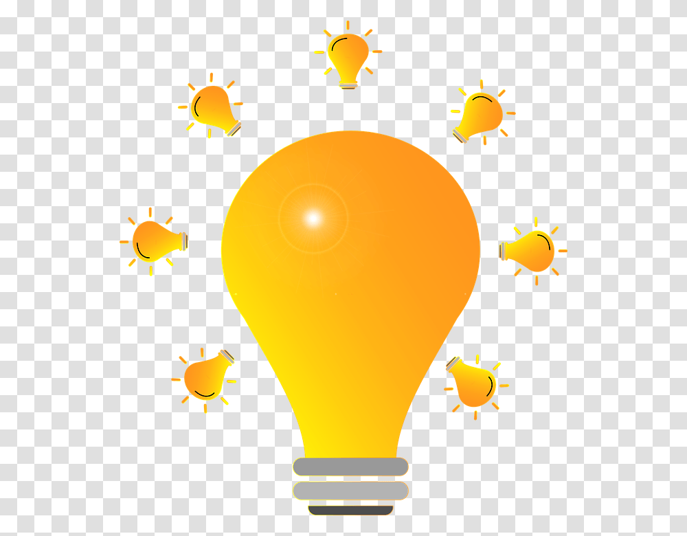 Group Think Big Idea Yellow Bulb Light Bright Think Pair Share, Lightbulb Transparent Png