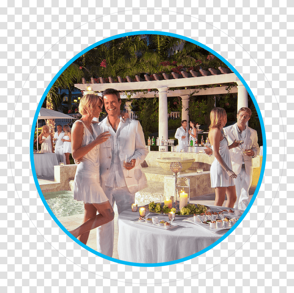Groups Of People Brunch, Person, Jacuzzi, Evening Dress Transparent Png