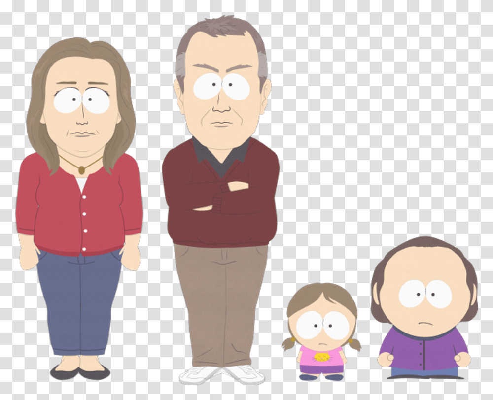 Groups Of People South Park The White Family Hd South Park White Family, Person, Human, Teacher, Toy Transparent Png