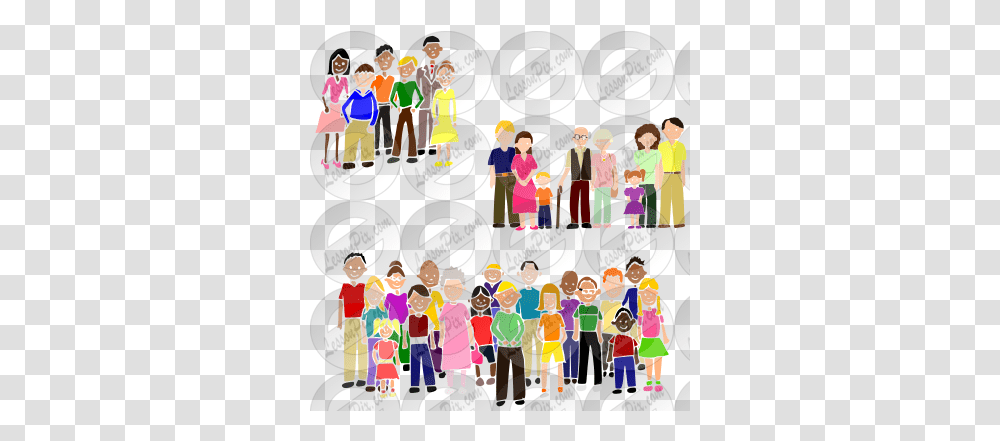 Groups Stencil For Classroom Therapy Use Great Groups Clip Art, Person, People, Crowd, Text Transparent Png
