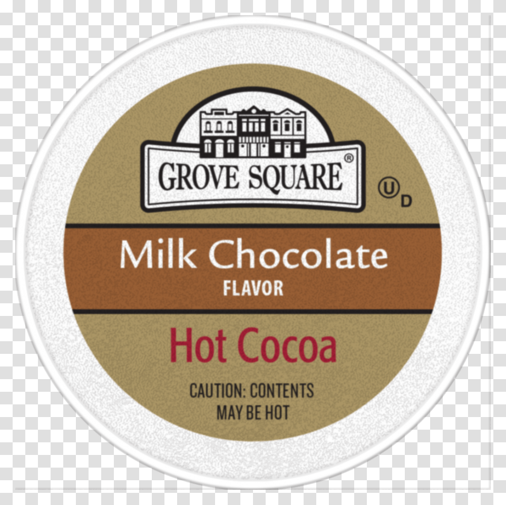 Grove Square Milk Chocolate Hot Cocoa Single Serve Hot Chocolate, Label, Sticker, Food Transparent Png