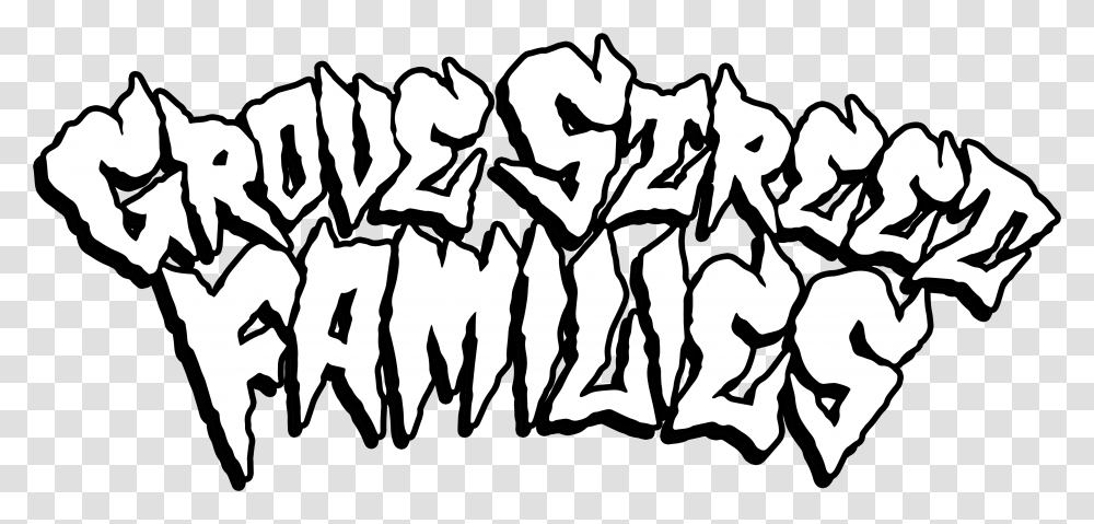 Grove Street Families, Stencil, Party, Silhouette, Crowd Transparent Png