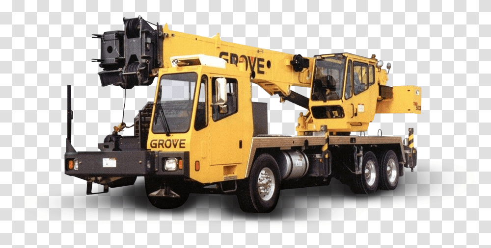 Grove Tms500e Crane Crane, Vehicle, Transportation, Construction Crane, Person Transparent Png