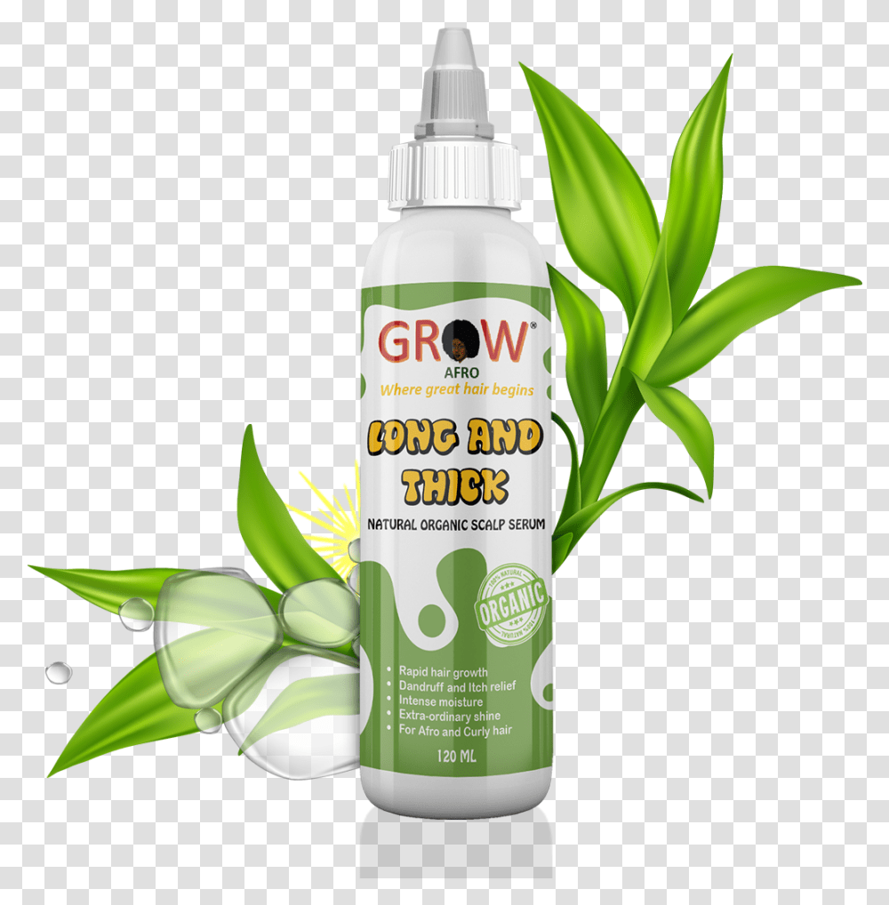 Grow Afro Long And Thick Hair Serum, Tin, Can, Bottle, Spray Can Transparent Png