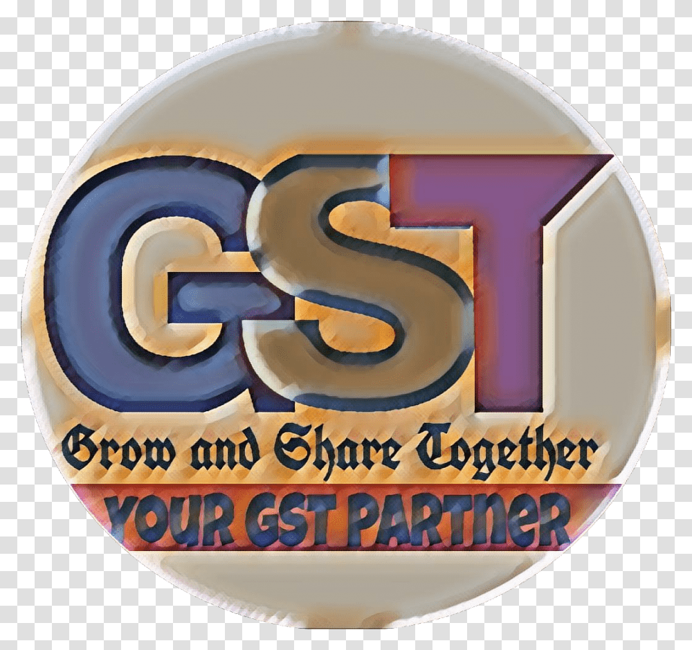 Grow And Share Together Your Gst Partner, Logo, Birthday Cake, Food Transparent Png