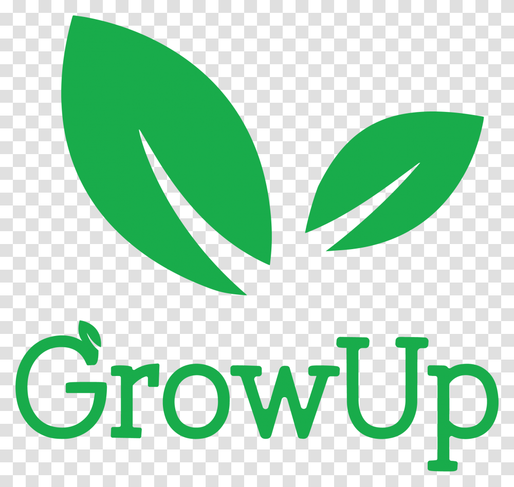 Grow Up Logo, Plant, Potted Plant, Vase Transparent Png