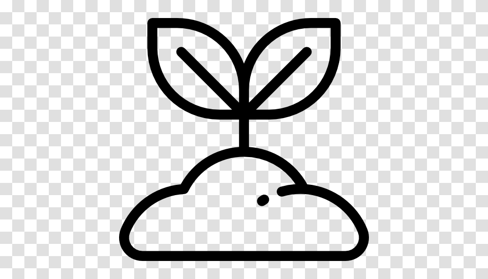 Growing Seed Nature Sprout Tree Gardening Icon, Logo, Trademark, Stencil Transparent Png