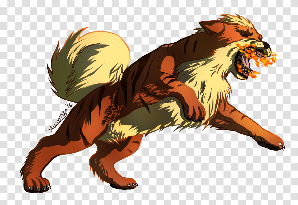 Growlithe Used Fire Fang Growlithe, Animal, Mammal, Wildlife, Reptile Transparent Png