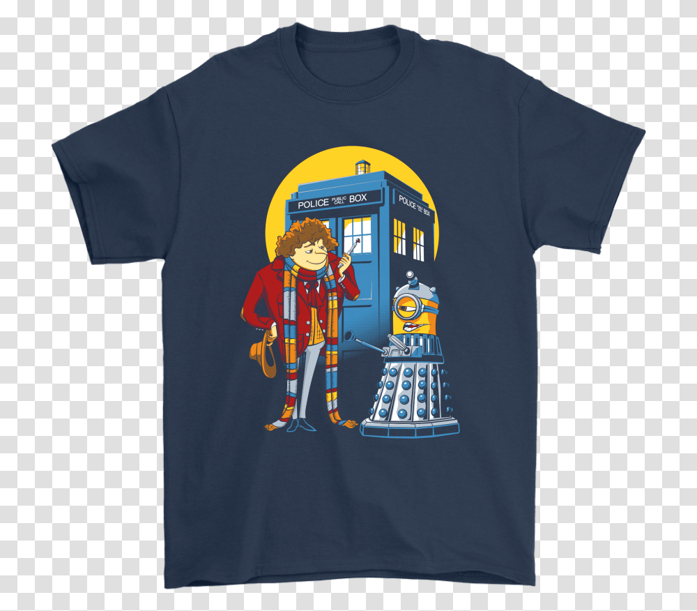 Gru Doctor Who And Minion Dalek Shirts Rick And Morty Adidas, Apparel, T-Shirt, Person Transparent Png