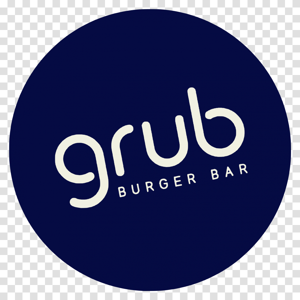 Grub Burger Bar Logo Circle, Word, Symbol, Trademark, Sphere Transparent Png